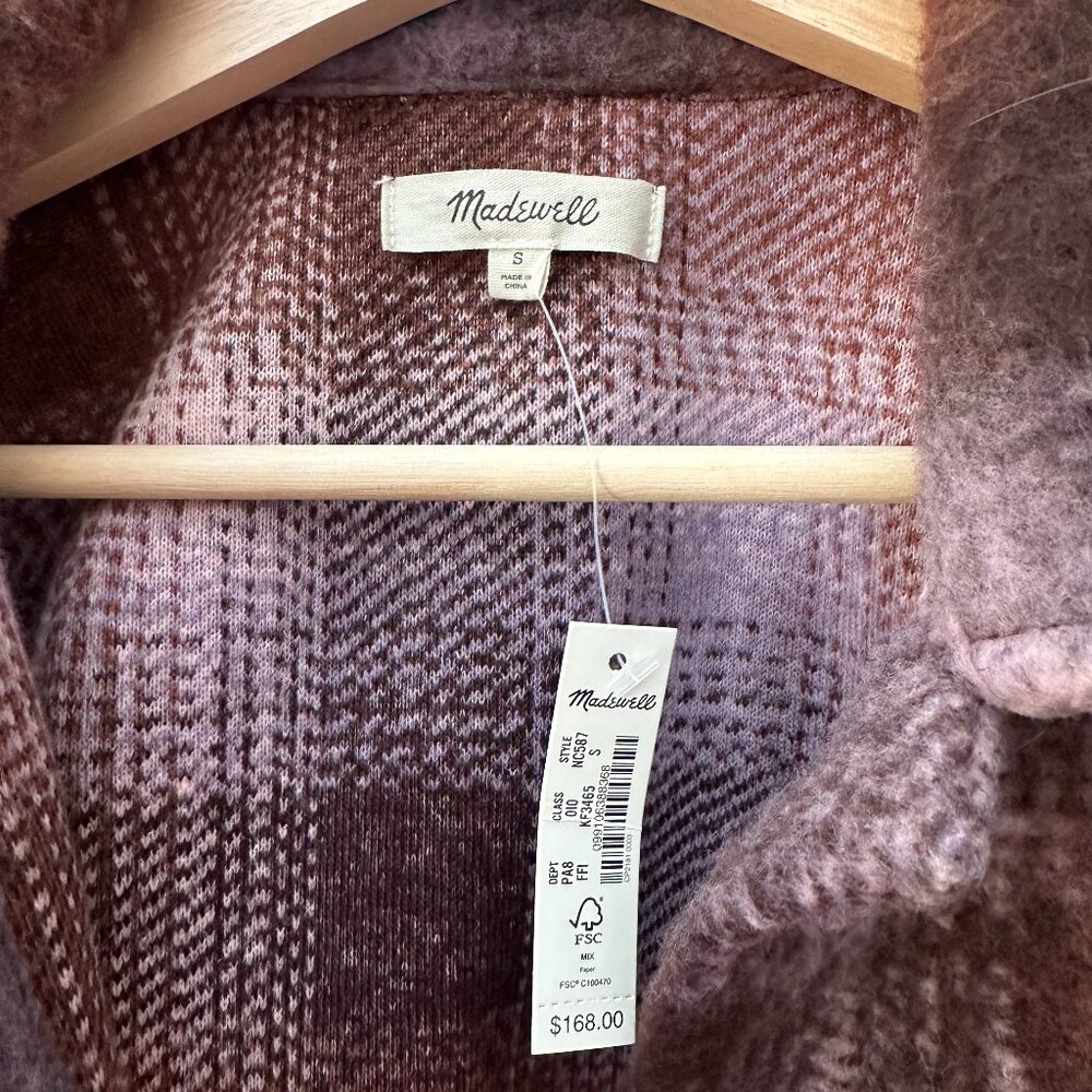 Madewell Brushed Plaid Shirt Jacket - Picture 2 of 2
